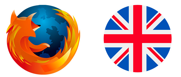 Mozilla Firefox на английском